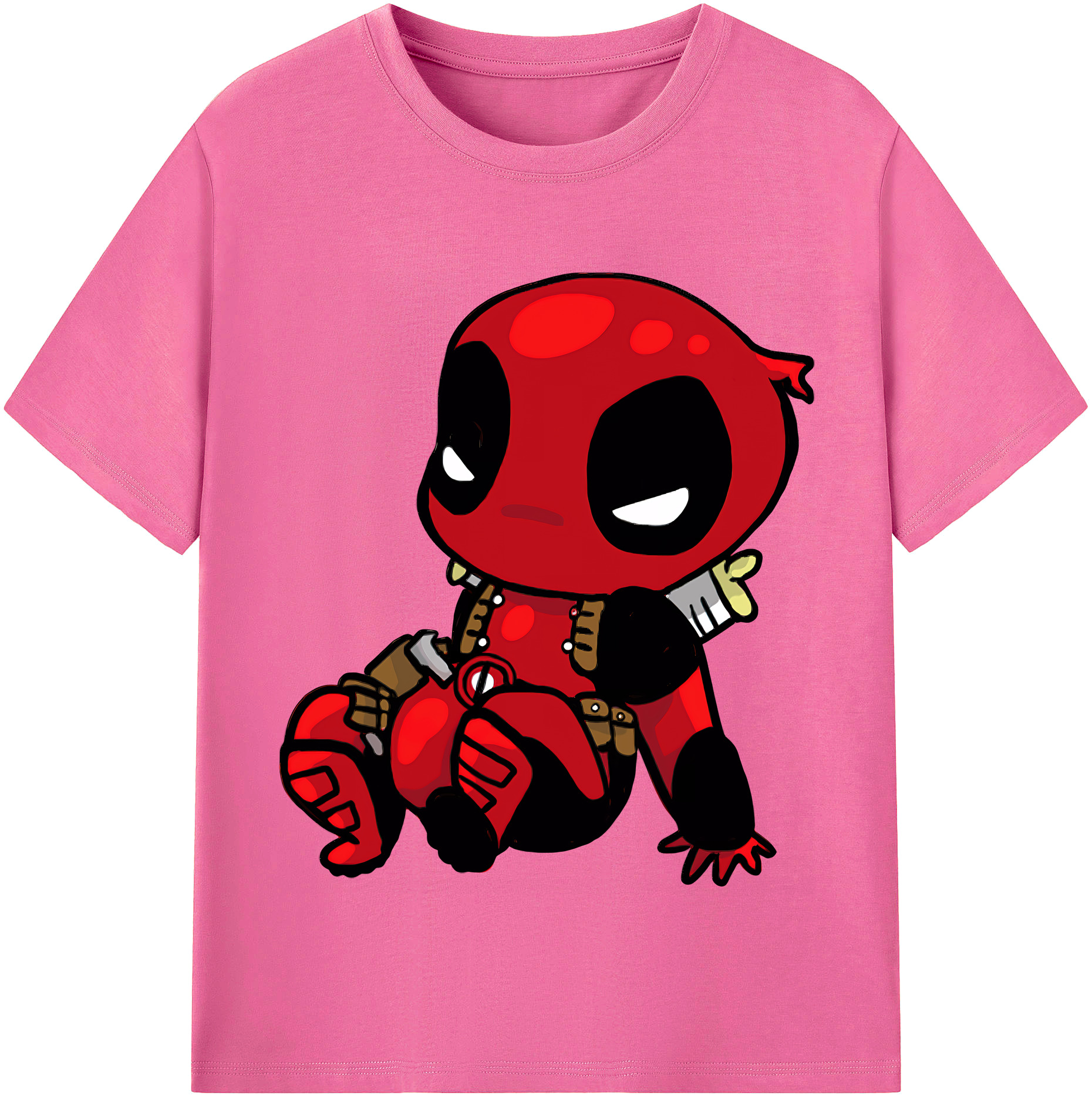 （画像用） Deadpool デッドプール レディースカジュアルプリントTシャツ（綿100％）